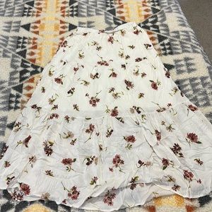 Floral maxi skirt